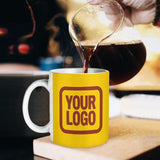 Custom Gold Coral Red Mug