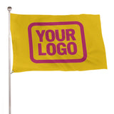 Custom Gold Pink Flag