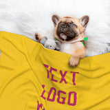 Custom Gold Pink Pet Blanket