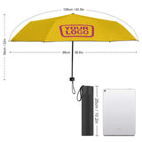 Custom Gold Pink Automatic Umbrella