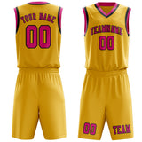 Custom Gold Pink Basketball Set
