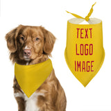 Custom Gold Red Pet Scarf