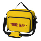 Custom Gold Crimson Red Lunch Bag
