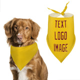 Custom Gold Crimson Red Pet Scarf