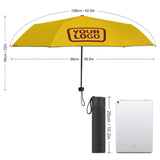 Custom Gold Crimson Red Automatic Umbrella