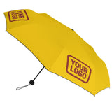 Custom Gold Coral Red Automatic Umbrella