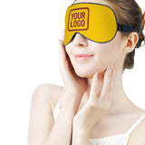 Custom Gold Coral Red Sleep Mask