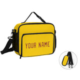 Custom Gold Coral Red Lunch Bag