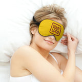 Custom Gold Coral Red Sleep Mask