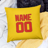 Custom Gold Orange Red Pillowcase