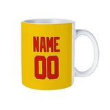 Custom Gold Orange Red Mug