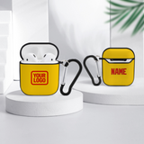 Custom Gold Orange Red AirPods Case