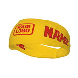 Custom Gold Orange Red Sports headband