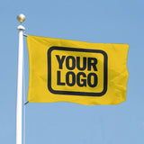 Custom Gold Black Flag