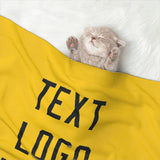 Custom Gold Black Pet Blanket
