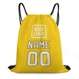 Custom Gold Cream Drawstring Bag
