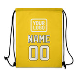 Custom Gold Cream Drawstring Bag