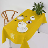 Custom Gold Black Square Table Cloth