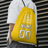 Custom Gold Cream Drawstring Bag