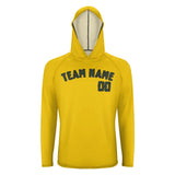 Custom Gold Dark Green UV-Hoodie
