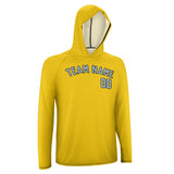 Custom Gold Light Blue UV-Hoodie