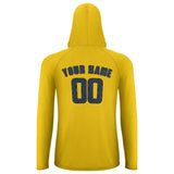 Custom Gold Blue UV-Hoodie