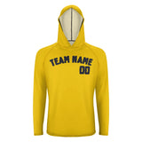 Custom Gold Navy UV-Hoodie