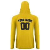 Custom Gold Navy UV-Hoodie