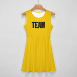 Custom Gold Navy Cheerleader Dress