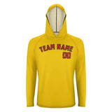 Custom Gold Orange Red UV-Hoodie