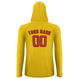 Custom Gold Orange Red UV-Hoodie