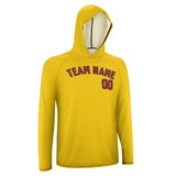 Custom Gold Red UV-Hoodie