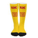Custom Gold Red Knee-High Sock