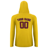 Custom Gold Crimson Red UV-Hoodie