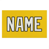 Custom Gold White Beach Towel