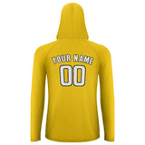 Custom Gold White UV-Hoodie