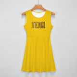 Custom Gold Yellow Cheerleader Dress