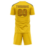 Custom Gold Yellow Soccer Jersey