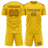 Custom Gold Yellow Soccer Jersey