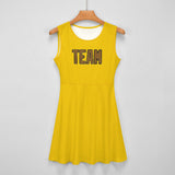 Custom Gold Khaki Cheerleader Dress