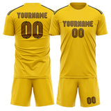 Custom Gold Khaki Soccer Jersey