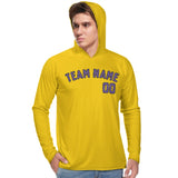 Custom Gold Light Purple UV-Hoodie