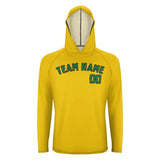 Custom Gold Emerald Green UV-Hoodie