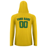 Custom Gold Emerald Green UV-Hoodie