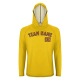 Custom Gold Orange UV-Hoodie