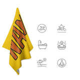 Custom Gold Orange Beach Towel