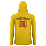 Custom Gold Orange UV-Hoodie