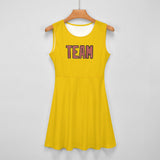 Custom Gold Copper Rose Cheerleader Dress