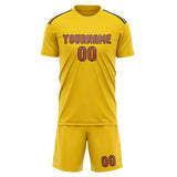 Custom Gold Copper Rose Soccer Jersey