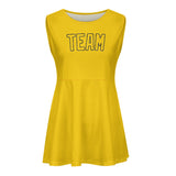 Custom Gold Gold Cheerleader Dress